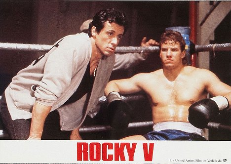 Sylvester Stallone, Tommy Morrison - Rocky V - Lobby karty