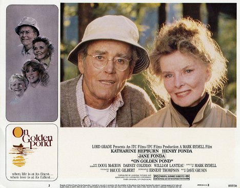 Henry Fonda, Katharine Hepburn - En el estanque dorado - Fotocromos