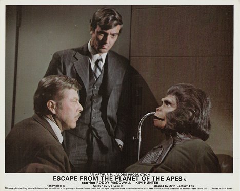 Albert Salmi, Kim Hunter - Escape from the Planet of the Apes - Cartões lobby