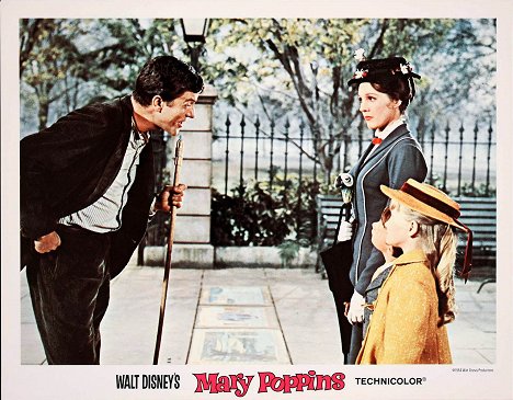 Dick Van Dyke, Karen Dotrice, Matthew Garber, Julie Andrews - Mary Poppins - Lobby karty