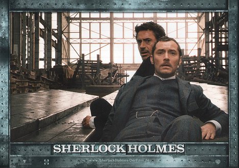 Robert Downey Jr., Jude Law - Sherlock Holmes - Cartões lobby