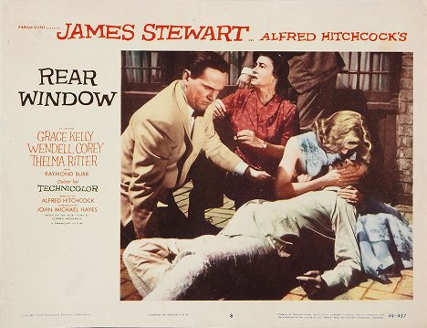 Wendell Corey, Thelma Ritter, Grace Kelly, James Stewart - Rear Window - Lobby Cards