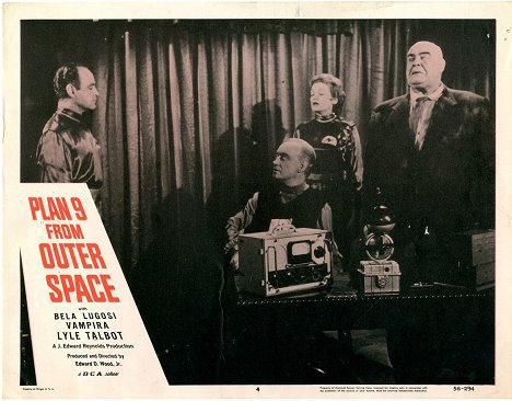 Dudley Manlove, John Breckinridge, Joanna Lee, Tor Johnson - Plan 9 aus dem Weltall - Lobbykarten