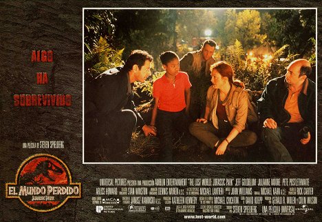 Jeff Goldblum, Vanessa Lee Chester, Vince Vaughn, Julianne Moore, Richard Schiff - The Lost World: Jurassic Park - Lobbykaarten