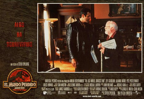 Jeff Goldblum, Richard Attenborough - O Mundo Perdido: Jurassic Park - Cartões lobby