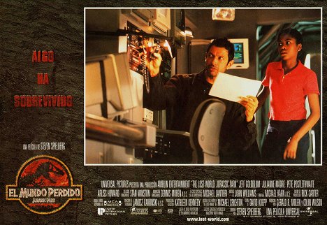 Jeff Goldblum, Vanessa Lee Chester - Vergessene Welt: Jurassic Park 2 - Lobbykarten