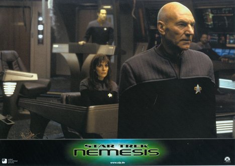 Brent Spiner, Marina Sirtis, Patrick Stewart - Star Trek: Nemesis - Lobbykaarten