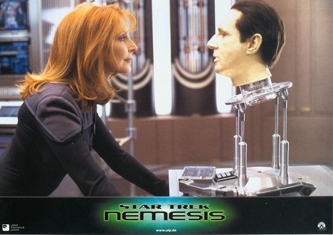 Gates McFadden, Brent Spiner - Star Trek - Nemesis - Lobbykarten
