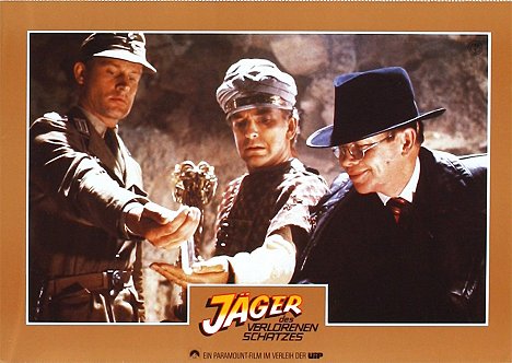 Wolf Kahler, Paul Freeman, Ronald Lacey - Indiana Jones et les Aventuriers de l'Arche perdue - Cartes de lobby
