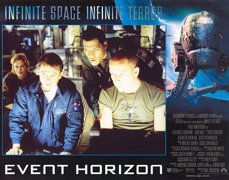 Joely Richardson, Sam Neill, Laurence Fishburne, Sean Pertwee - Event Horizon - Am Rande des Universums - Lobbykarten