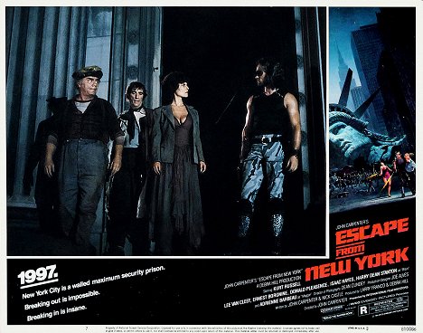 Ernest Borgnine, Harry Dean Stanton, Adrienne Barbeau, Kurt Russell - Escape from New York - Lobby Cards