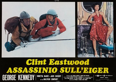 Clint Eastwood, Reiner Schöne, Vonetta McGee - The Eiger Sanction - Vitrinfotók
