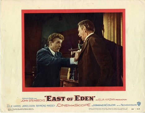 James Dean, Raymond Massey - East of Eden - Lobby karty