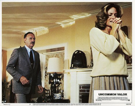 Gene Hackman, Gail Strickland - Uncommon Valor - Lobbykaarten