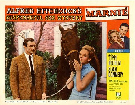 Sean Connery, Tippi Hedren - Marnie - Lobby Cards