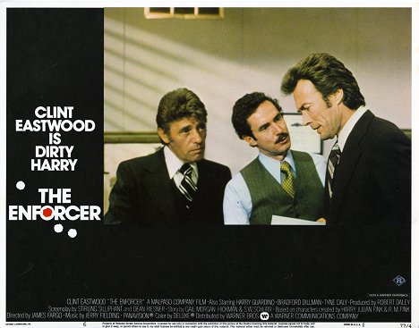 Harry Guardino, Bradford Dillman, Clint Eastwood - L'Inspecteur ne renonce jamais - Cartes de lobby