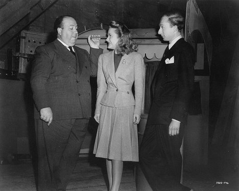 Alfred Hitchcock, Priscilla Lane, Norman Lloyd