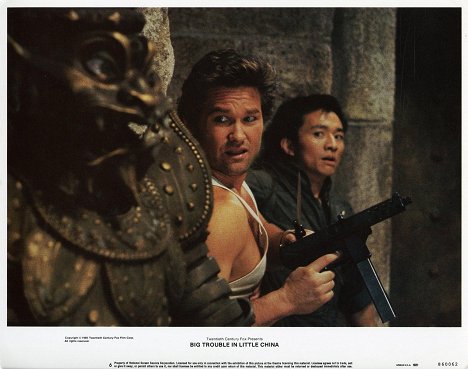 Kurt Russell, Dennis Dun - Big Trouble in Little China - Lobbykaarten