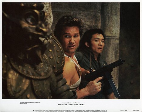 Kurt Russell, Dennis Dun - As Aventuras de Jack Burton nas Garras do Mandarim - Cartões lobby