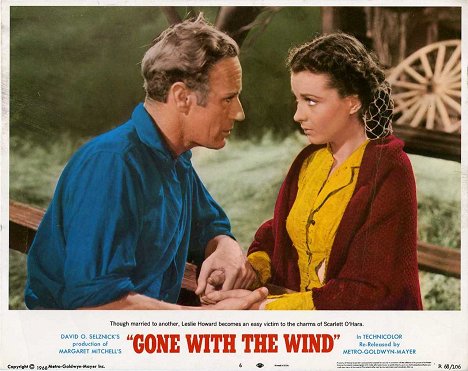 Leslie Howard, Vivien Leigh - Gone with the Wind - Lobbykaarten