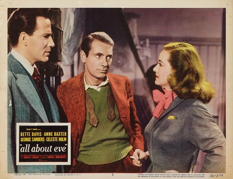 Hugh Marlowe, Gary Merrill, Bette Davis - All About Eve - Lobby Cards