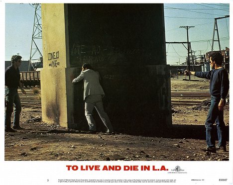 William Petersen, Michael Chong, John Pankow - To Live and Die in L.A. - Lobbykaarten