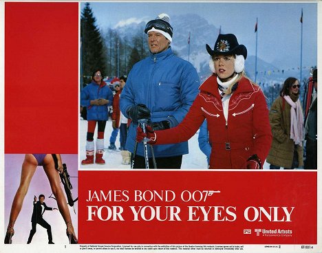 Roger Moore, Lynn-Holly Johnson - James Bond 007 - In tödlicher Mission - Lobbykarten