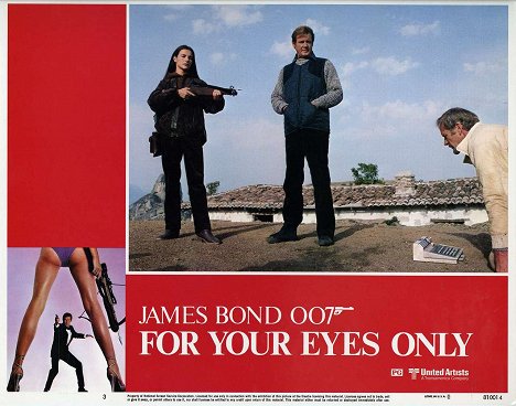 Carole Bouquet, Roger Moore, Julian Glover - James Bond 007 - In tödlicher Mission - Lobbykarten