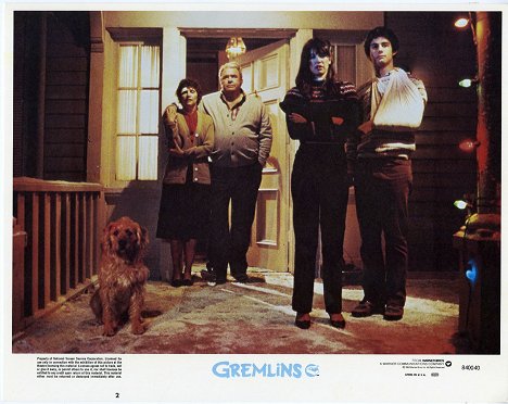 Frances Lee McCain, Hoyt Axton, Phoebe Cates, Zach Galligan - Gremlins - Lobby Cards