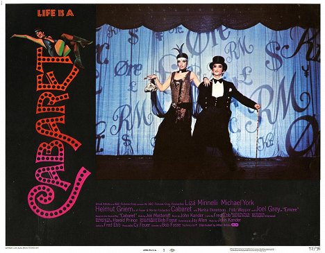 Liza Minnelli, Joel Grey - Cabaret - Lobbykarten