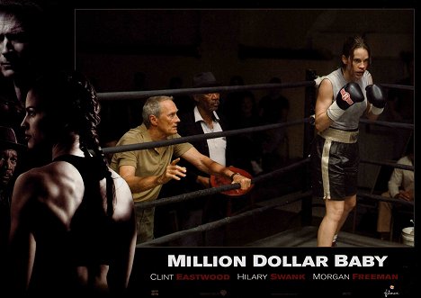 Clint Eastwood, Morgan Freeman, Hilary Swank - Million Dollar Baby - Lobbykaarten