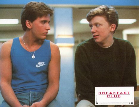 Emilio Estevez, Anthony Michael Hall - O Clube - Cartões lobby