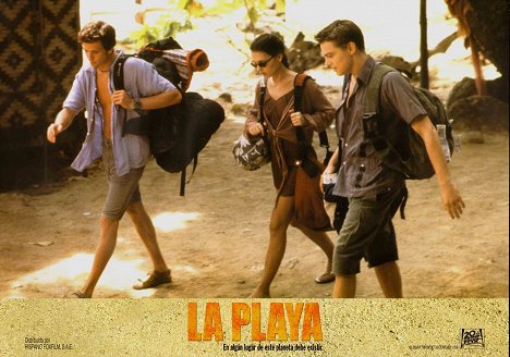 Guillaume Canet, Virginie Ledoyen, Leonardo DiCaprio - A Praia - Cartões lobby