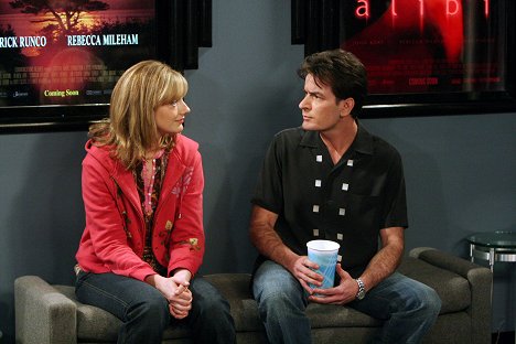 Judy Greer, Charlie Sheen - Two and a Half Men - Smooth as a Ken Doll - Photos