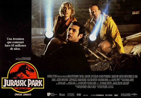 Laura Dern, Jeff Goldblum, Bob Peck - Jurassic Park - Lobbykarten