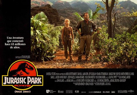 Ariana Richards, Sam Neill, Joseph Mazzello - Jurassic Park - Cartes de lobby