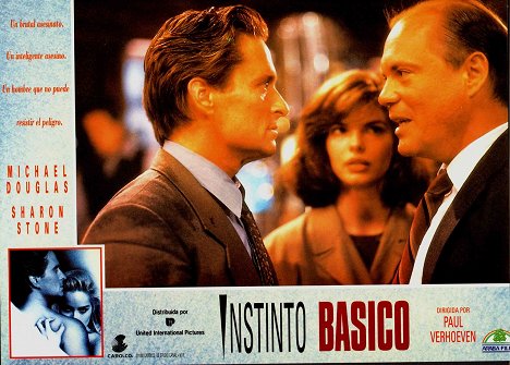 Michael Douglas, Jeanne Tripplehorn, Daniel von Bargen - Nagi instynkt - Lobby karty