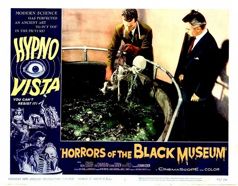 Graham Curnow, Michael Gough - Horrors of the Black Museum - Lobby Cards