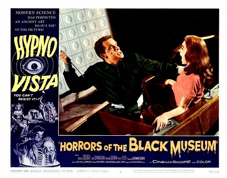 Graham Curnow, Shirley Anne Field - Horrors of the Black Museum - Lobby karty