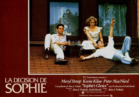 Peter MacNicol, Meryl Streep, Kevin Kline - Sophie's Choice - Lobbykaarten