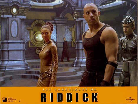 Thandiwe Newton, Vin Diesel, Linus Roache - Les Chroniques de Riddick - Cartes de lobby