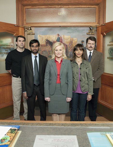 Paul Schneider, Aziz Ansari, Amy Poehler, Rashida Jones, Nick Offerman - Parks and Recreation - Promokuvat