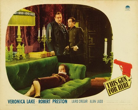 Laird Cregar, Veronica Lake, Marc Lawrence - This Gun for Hire - Lobby Cards