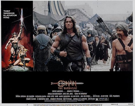 Arnold Schwarzenegger, Gerry Lopez - Barbar Conan - Fotosky