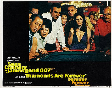 Sean Connery, Lana Wood - Diamonds Are Forever - Lobby Cards