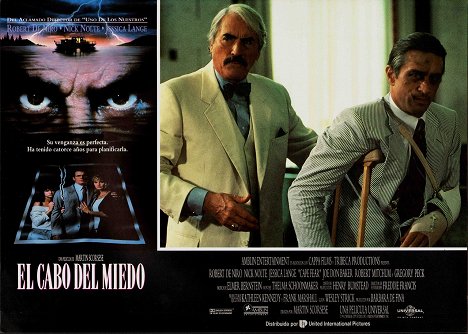 Gregory Peck, Robert De Niro - O Cabo do Medo - Cartões lobby