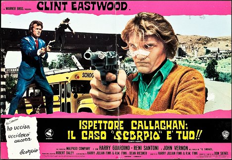 Clint Eastwood, Andrew Robinson - Dirty Harry - Lobby Cards