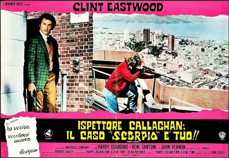 Clint Eastwood, Andrew Robinson - Dirty Harry - Lobby Cards