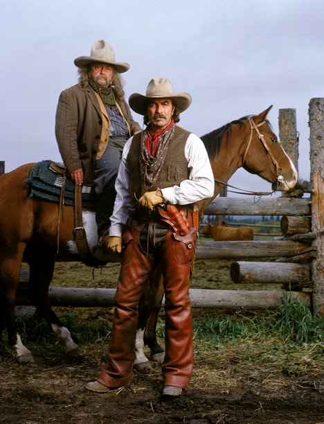 Wilford Brimley, Tom Selleck - Crossfire Trail - Werbefoto