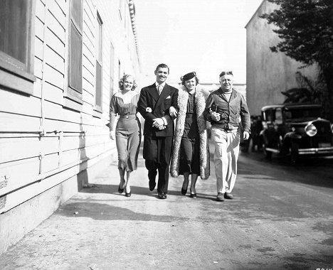 Jean Harlow, Clark Gable, Myrna Loy, Clarence Brown - Wife vs. Secretary - Z natáčení